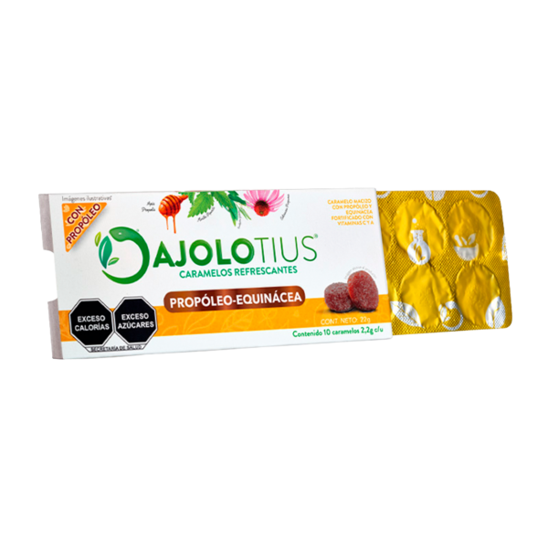 AJOLOBLISTER® Caramelos Refrescantes con Propóleo y Equinacea 22gr