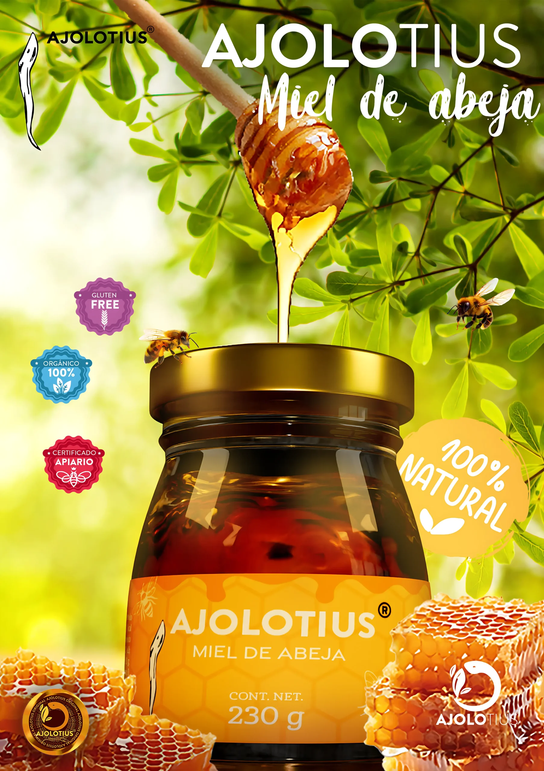 Ajolotius Miel de Abeja