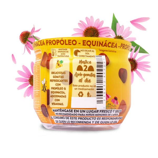 AJOLOGOMITAS® Propóleo - Equinácea. Adicionadas con Vitaminas A, D3 y C 148 g