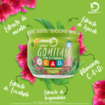 AJOLO GOMITAS ® Originales Menta - Eucalipto. Adicionadas con Vitaminas A, D3 y C 148 gr