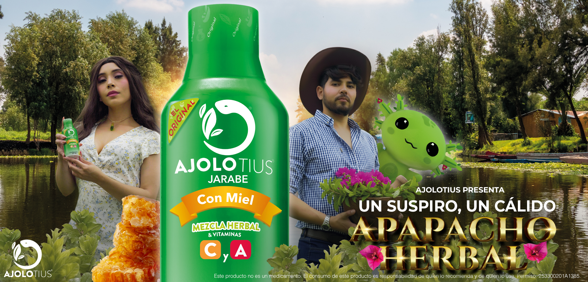Ajolotius Jarabe con miel